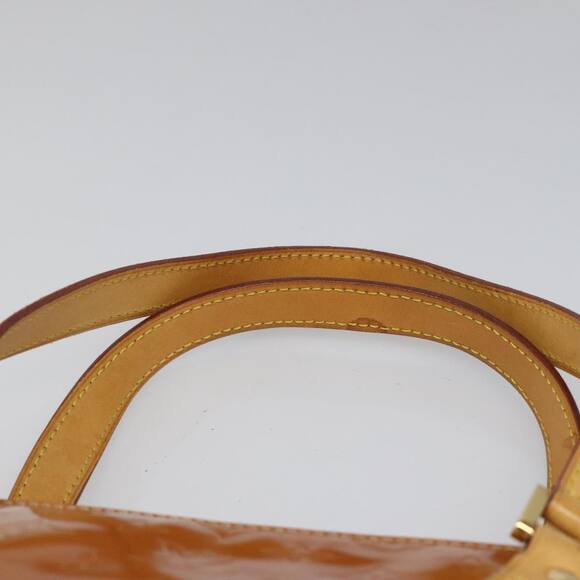 LOUIS VUITTON Monogram Vernis Houston Hand Bag Beige M91004 - Picture 8 of 13